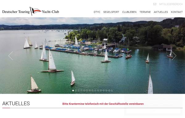 Vorschau von www.dtyc.de, DTYC - Deutscher Touring Yacht Club e.V.