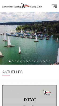 Vorschau der mobilen Webseite www.dtyc.de, DTYC - Deutscher Touring Yacht Club e.V.