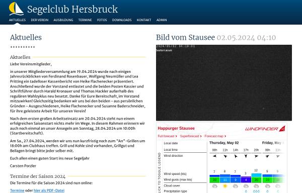 Vorschau von www.segelclub-hersbruck.de, SCH - Segelclub Hersbruck e.V.