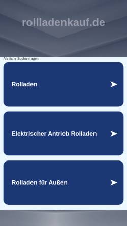 Vorschau der mobilen Webseite www.rollladenkauf.de, Derdulla Rollladenkauf e.K.