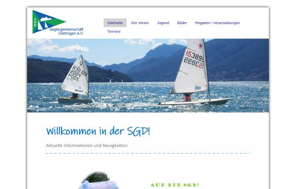 Vorschau von www.sgd-segeln.de, SGD - Seglergemeinschaft Dietringen e.V.
