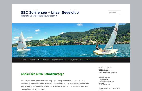 Vorschau von www.schlierseer-segelclub.de, SSC - Segelclub Schliersee e.V.