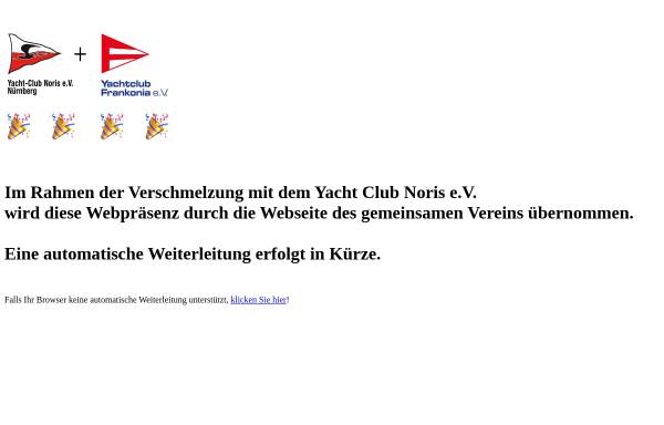 Vorschau von www.ycf.de, YCF - Yachtclub Frankonia e.V.
