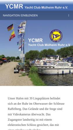 Vorschau der mobilen Webseite www.ycmr.de, 30 Jahre YCMR - Yacht Club Mülheim a.d. Ruhr