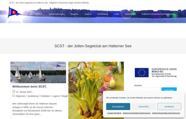 Vorschau von www.scst-haltern.de, Segelclub Stevertalsperre e.V.