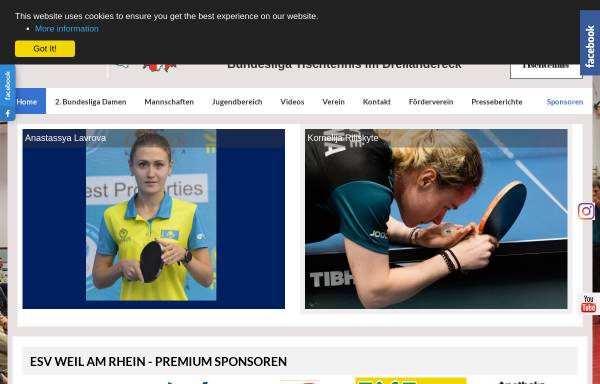 Vorschau von www.tischtennis-weil.de, ESV Weil am Rhein