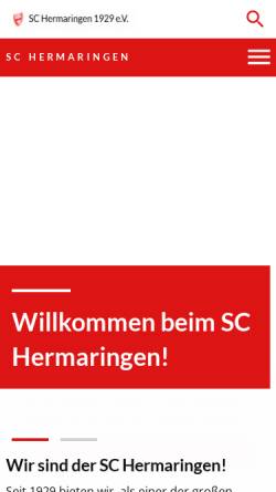 Vorschau der mobilen Webseite www.sc-hermaringen.de, SC Hermaringen Tischtennisabteilung