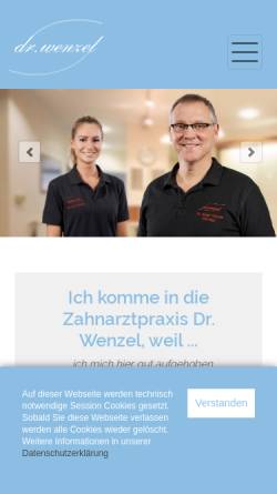 Vorschau der mobilen Webseite www.praxis-dr-wenzel.de, Dr. Jürgen Wenzel