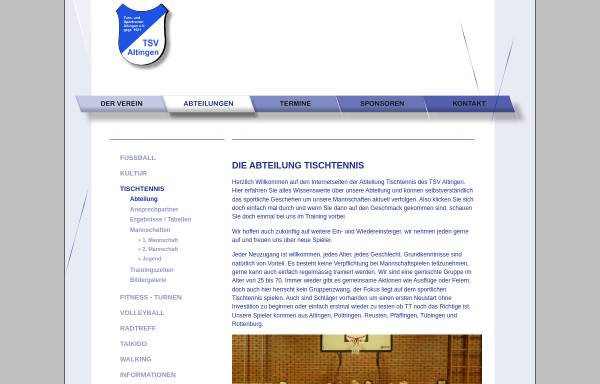 TSV Altingen Tischtennisabteilung