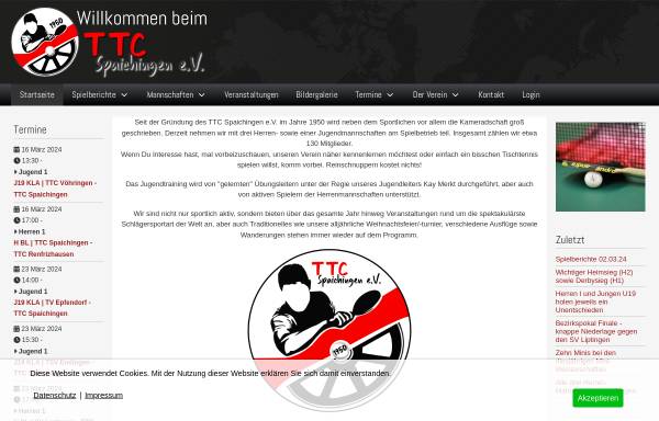 Vorschau von www.ttc-spaichingen.de, TTC Spaichingen