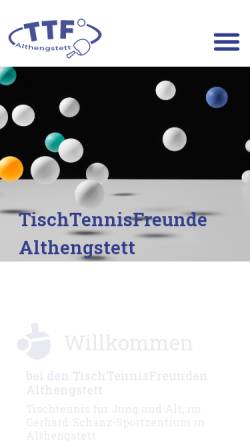 Vorschau der mobilen Webseite www.ttfalthengstett.de, TTF Althengstett