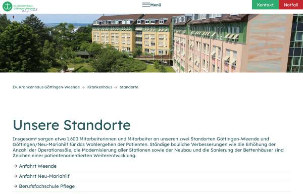 Vorschau von www.ekweende.de, Krankenhaus Neu-Mariahilf
