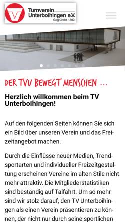 Vorschau der mobilen Webseite tv-unterboihingen.de, TV Unterboihingen Tischtennisabteilung