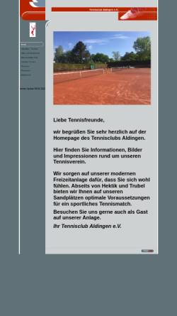 Vorschau der mobilen Webseite www.tennisclub-aldingen.de, TC Aldingen