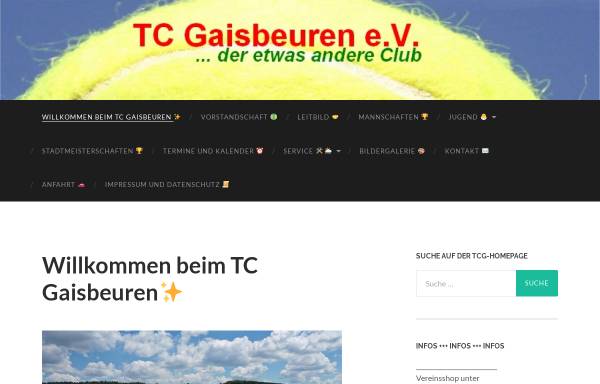 Vorschau von www.tc-gaisbeuren.de, TC Gaisbeuren e.V.