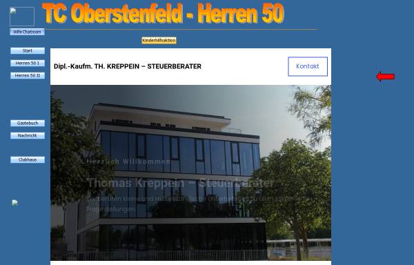 Vorschau von www.tco-herren40.de, TC Oberstenfeld e.V. - Herren 40