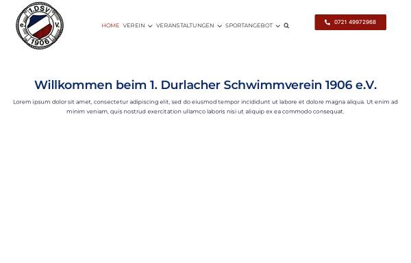Vorschau von www.durlachersv.de, Durlacher Schwimmverein 06 e.V.