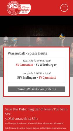 Vorschau der mobilen Webseite sv-cannstatt.de, SV Cannstatt