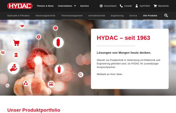 Vorschau von www.hydac.de, Hydac International GmbH
