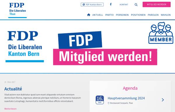 Vorschau von www.fdp-thun.ch, FDP Thun