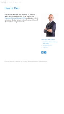 Vorschau der mobilen Webseite www.baschiduerr.ch, Dürr, Baschi (FDP)