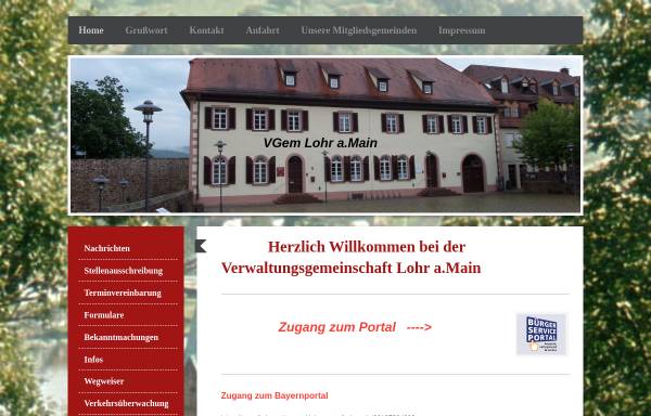 Vorschau von www.vgem-lohr.de, Verwaltungsgemeinschaft Lohr am Main