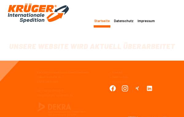 Vorschau von www.krueger-spedition.de, Krüger Internationale Spedition GmbH