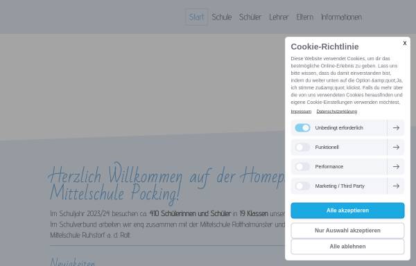 Vorschau von www.hauptschulepocking.de, Hauptschule Pocking