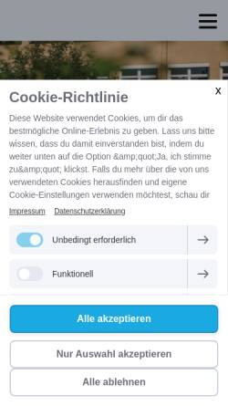 Vorschau der mobilen Webseite www.hauptschulepocking.de, Hauptschule Pocking