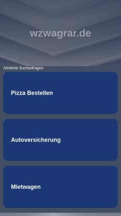 Vorschau der mobilen Webseite www.wzwagrar.de, Fachschaft Agrar- und Gartenbauwissenschaften