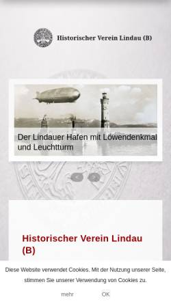 Vorschau der mobilen Webseite www.museumsverein-lindau.de, Museumsverein Lindau