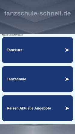 Vorschau der mobilen Webseite www.tanzschule-schnell.de, Tanzschule Schnell