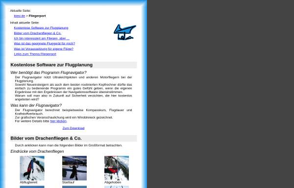 Vorschau von www.kiesi.de, Fliegerport