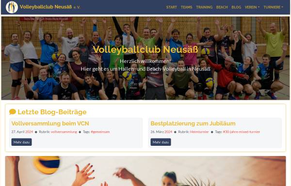 Vorschau von www.volleyballclub.de, Volleyballclub Neusäß e.V.