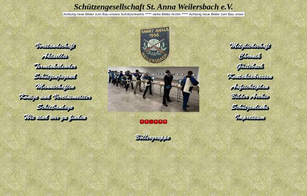Vorschau von www.weilersbacher-schuetzen.de, Schützengesellschaft Sankt Anna Weilersbach e.V.