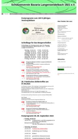 Vorschau der mobilen Webseite bavaria-langensendelbach.com, Schützenverein Bavaria Langensendelbach 1921 e.V