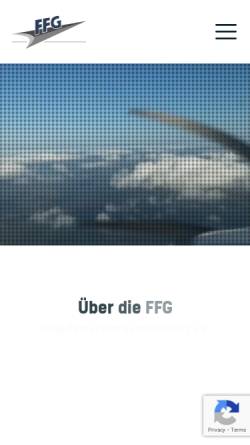 Vorschau der mobilen Webseite www.ffg-braunschweig.de, Flugförderungsgemeinschaft e.V. (FFG) Braunschweig