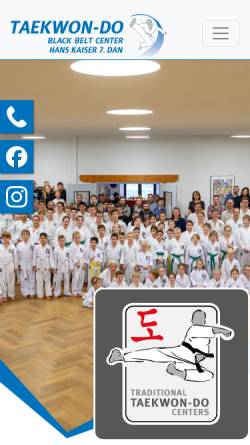 Vorschau der mobilen Webseite www.taekwondo-toelz.de, Taekwondo Club Bad Tölz e.V.