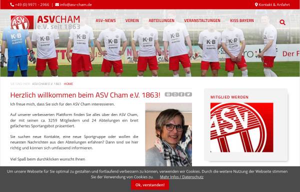 Vorschau von www.asv-cham.de, ASV Cham