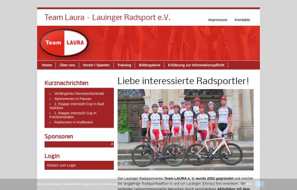 Vorschau von www.team-laura.de, Lauinger Radsportverein e. V.
