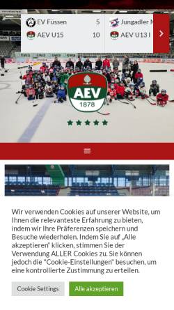 Vorschau der mobilen Webseite www.augsburger-ev.de, Augsburger EV