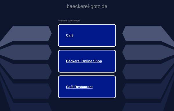 Vorschau von www.baeckerei-gotz.de, Bäckerei Gotz