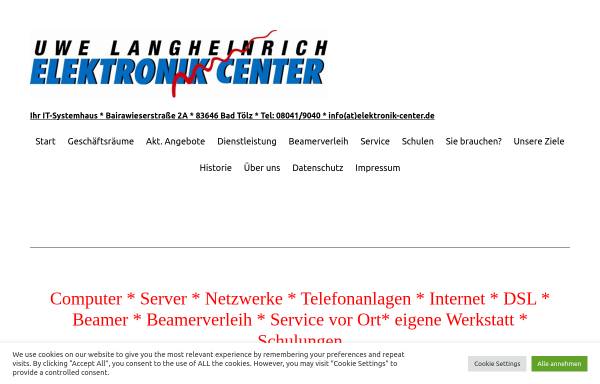 Vorschau von www.langheinrich.eu, Elektronik Center Uwe Langheinrich