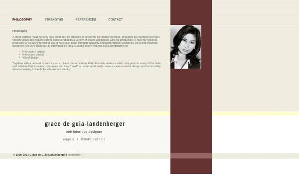 Vorschau von www.landenbergers.de, Grace de Guia-Landenberger