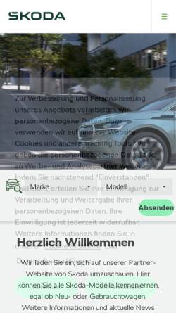 Vorschau der mobilen Webseite www.speigl.skoda-auto.de, Autohaus Speigl