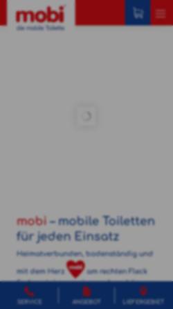 Vorschau der mobilen Webseite www.mobi-wc.de, Mobi Sanitärsysteme