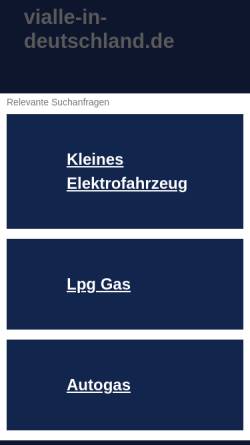 Vorschau der mobilen Webseite www.vialle-in-deutschland.de, Eckert Autogassysteme GmbH