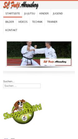 Vorschau der mobilen Webseite jujutsu-ahrensburg.de, Ju Jutsu und Aikido Ahrensburg