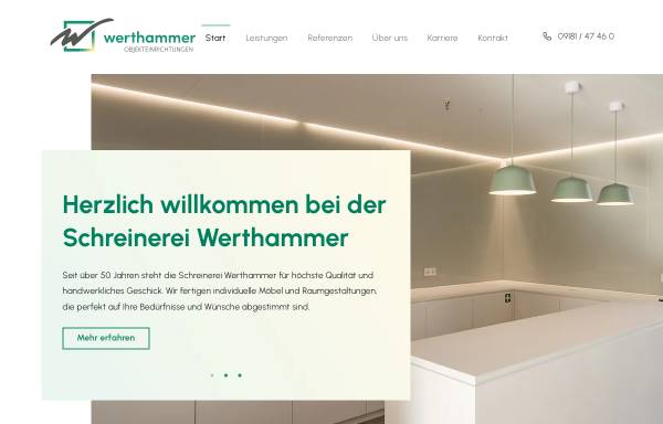 Vorschau von www.werthammer.de, Werthammer - Einrichtung für Büro und Praxis