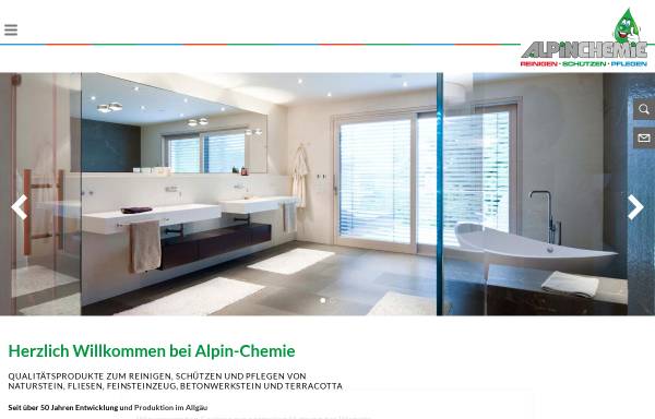 Vorschau von www.alpin-chemie.de, Alpin-Chemie GmbH